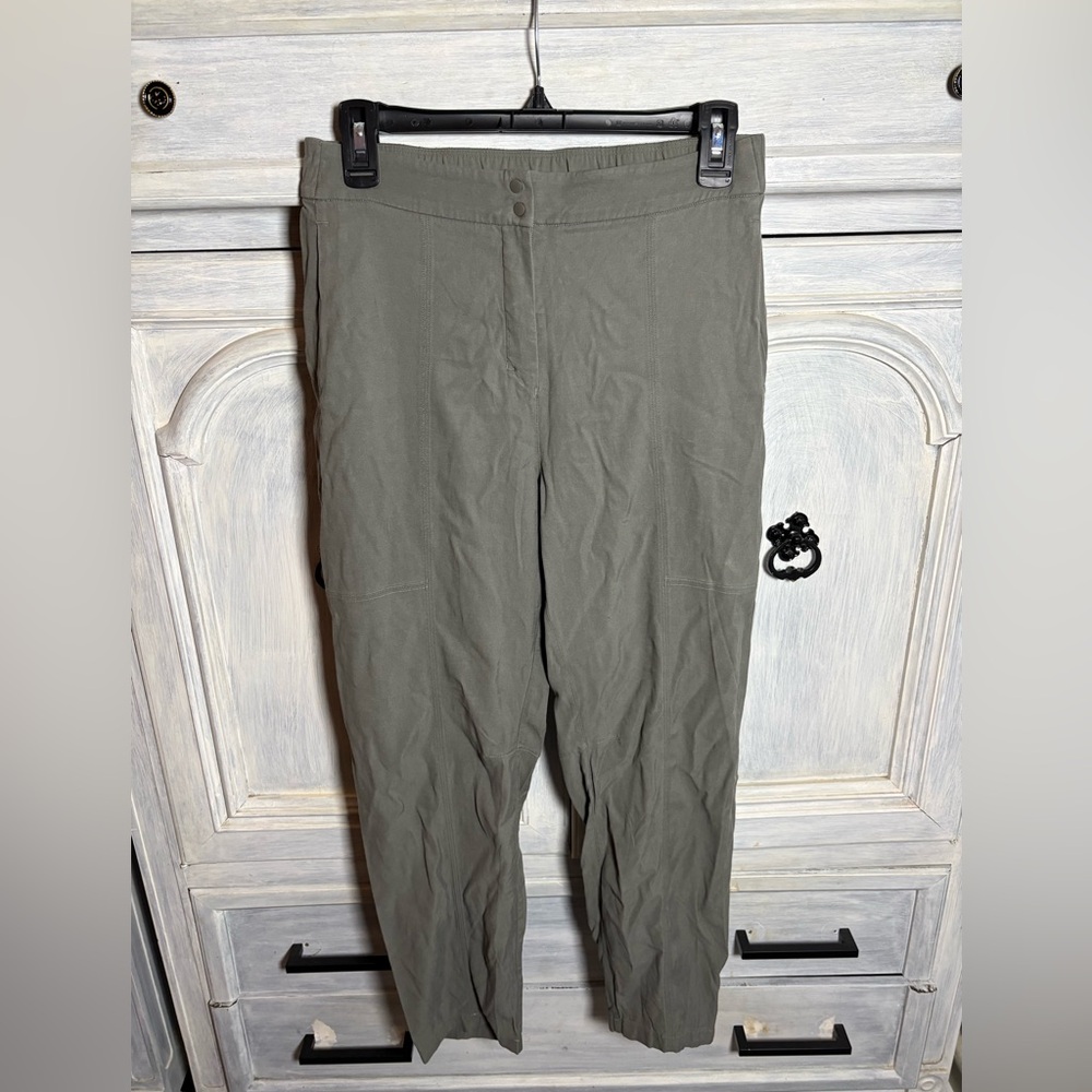 Lululemon Dynamic Days Trouser Pants Cupro-Modal Grey Sage Athleisure Travel - Picture 5 of 10